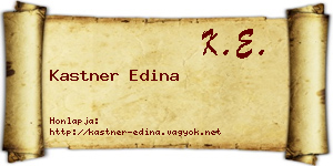 Kastner Edina névjegykártya